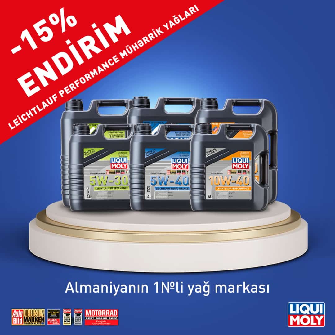 LIQUI MOLY-dən Oktyabr Kampaniyası - Leichtlauf Performance seriyası 15% endirimlə!